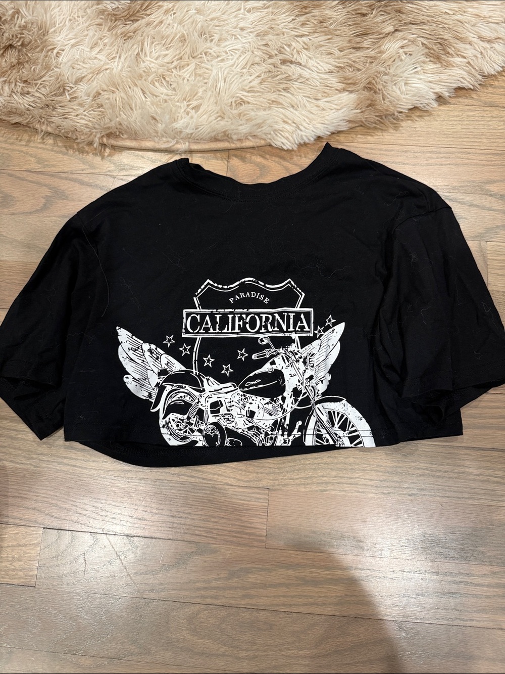 SHEIN Black Crewneck Tee